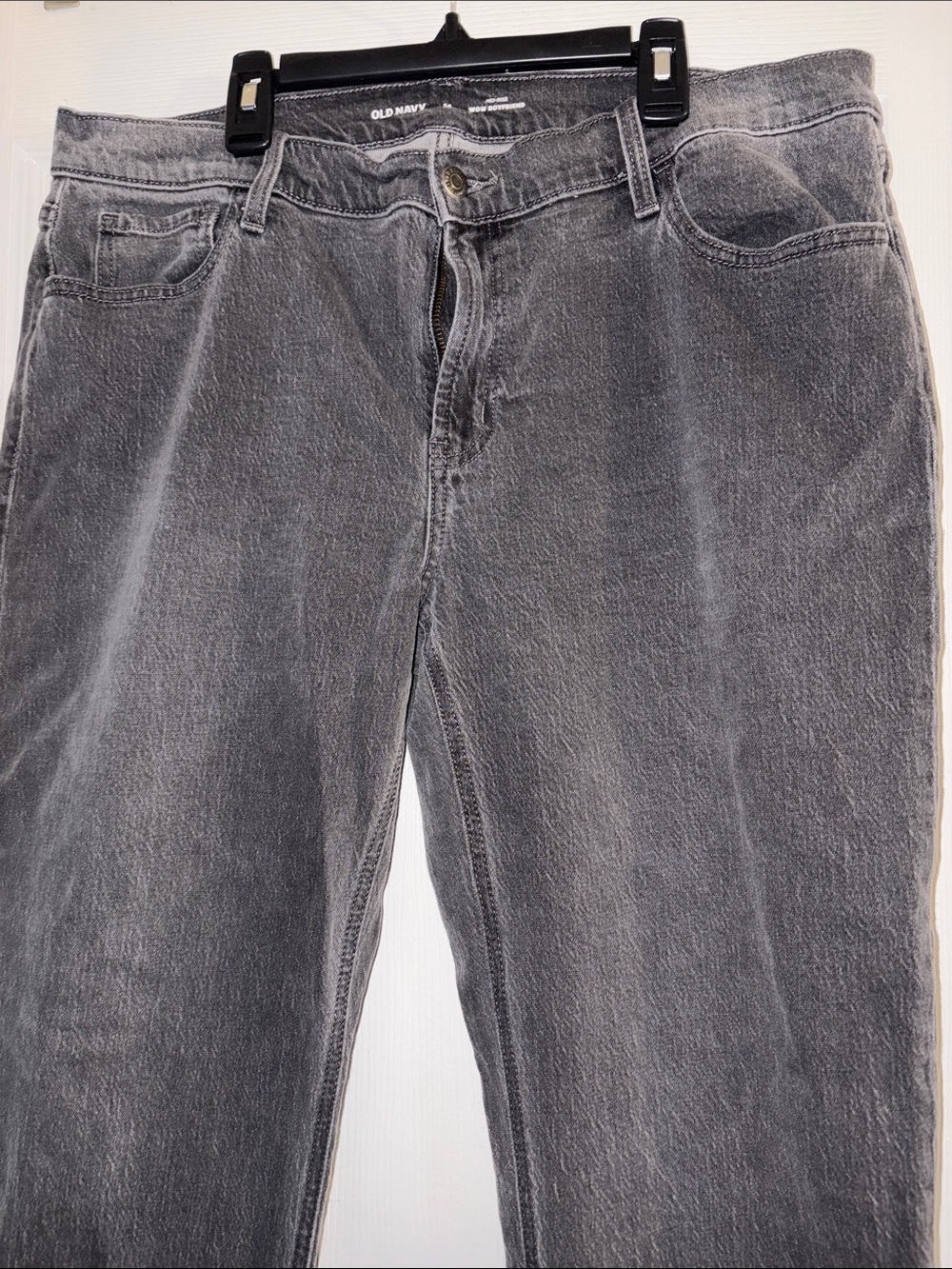 Old Navy Washed Gray Straight Leg Jeans